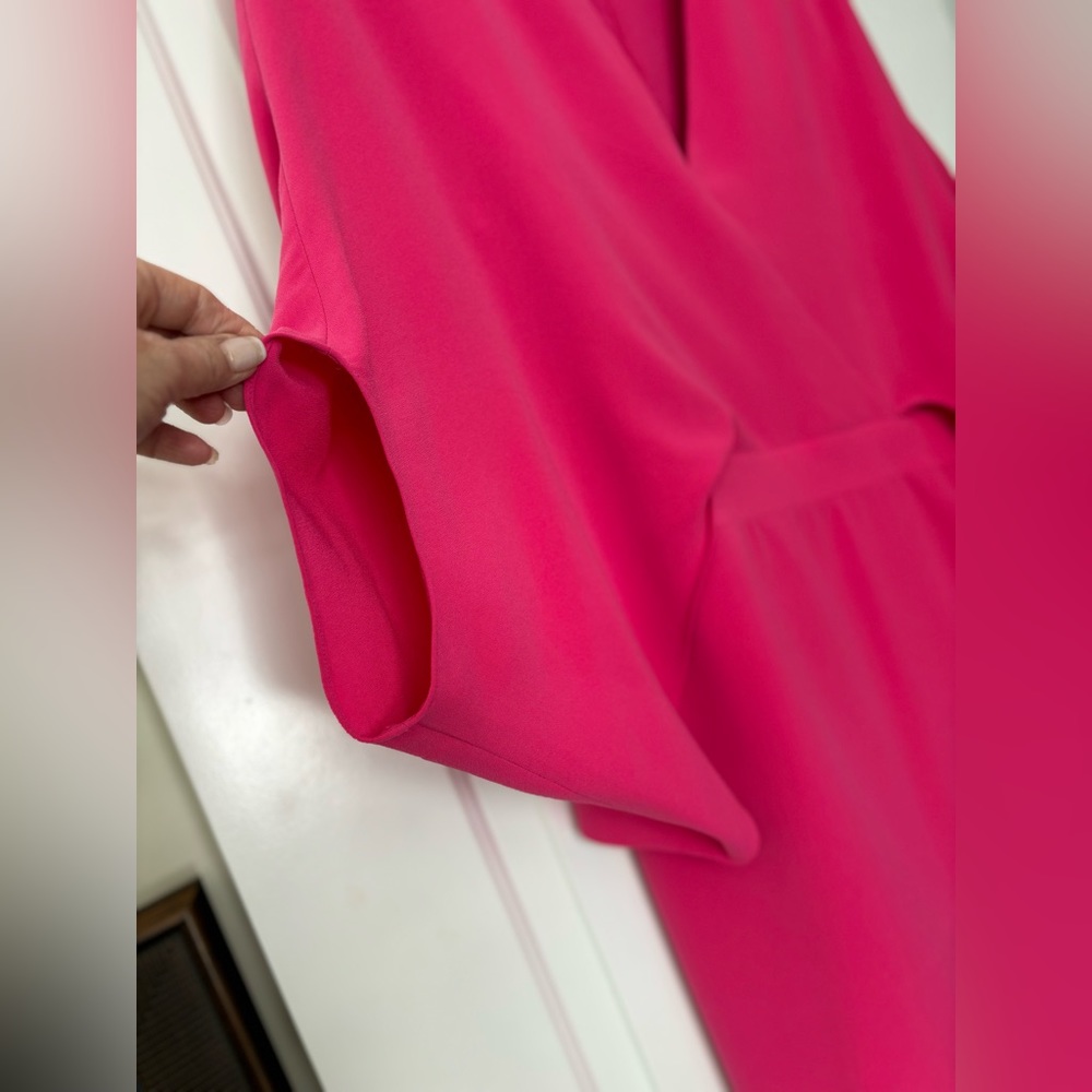 Halston Ladies hot pink cocktail dress! - Picture 5 of 6